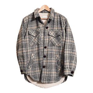 Heartloom Amalia Shacket Plaid Front Button Jacket Coat